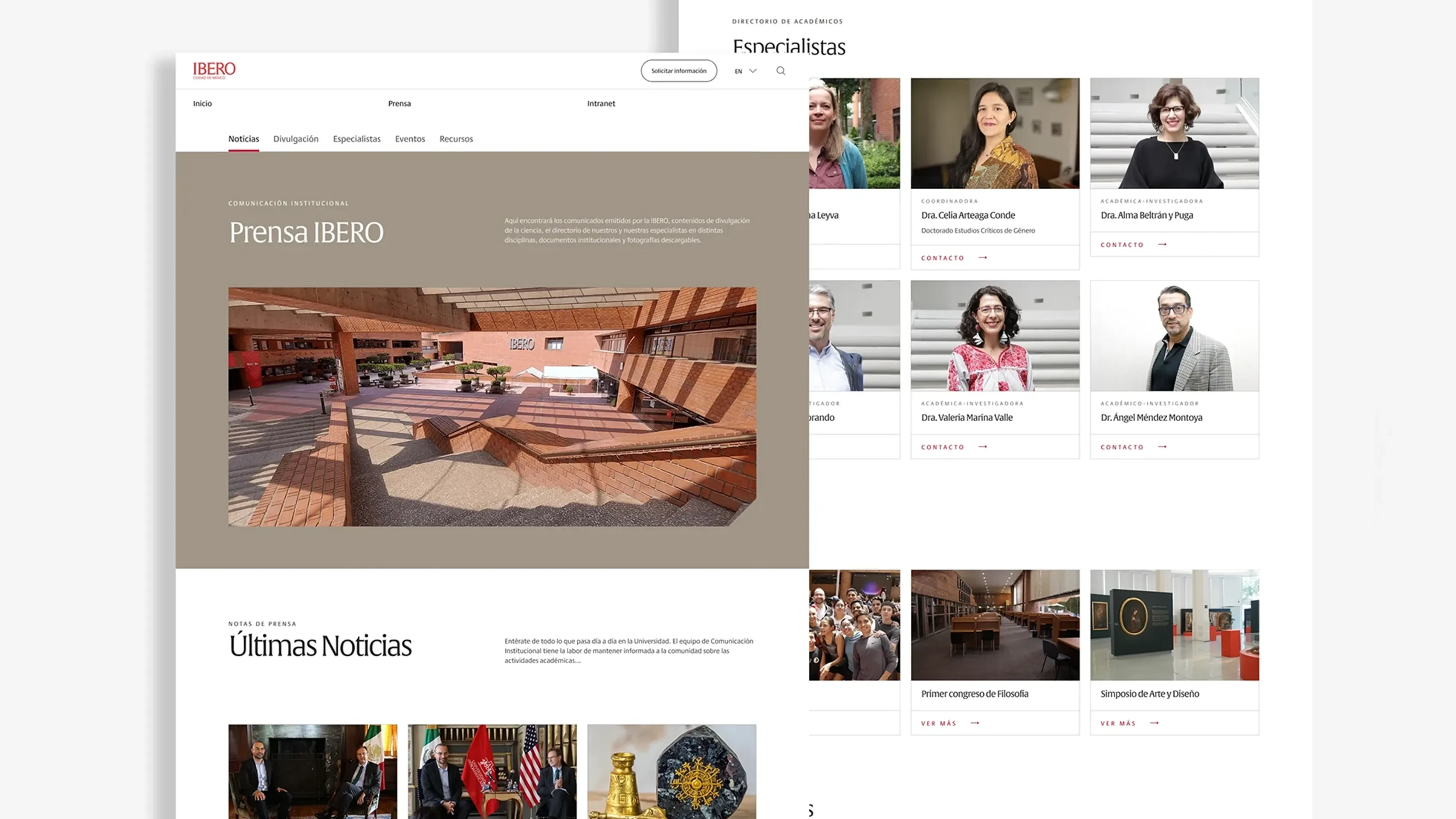 Portal de noticias IBERO.